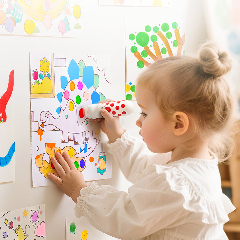 Washable felt-tip markers - 6 colors