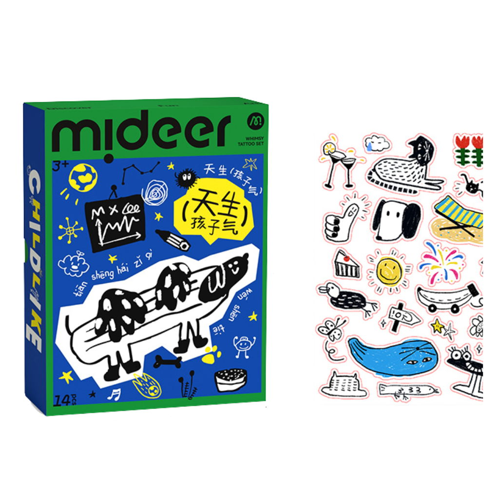 Tatuiruočių / lipdukų rinkinys - MAXI blue