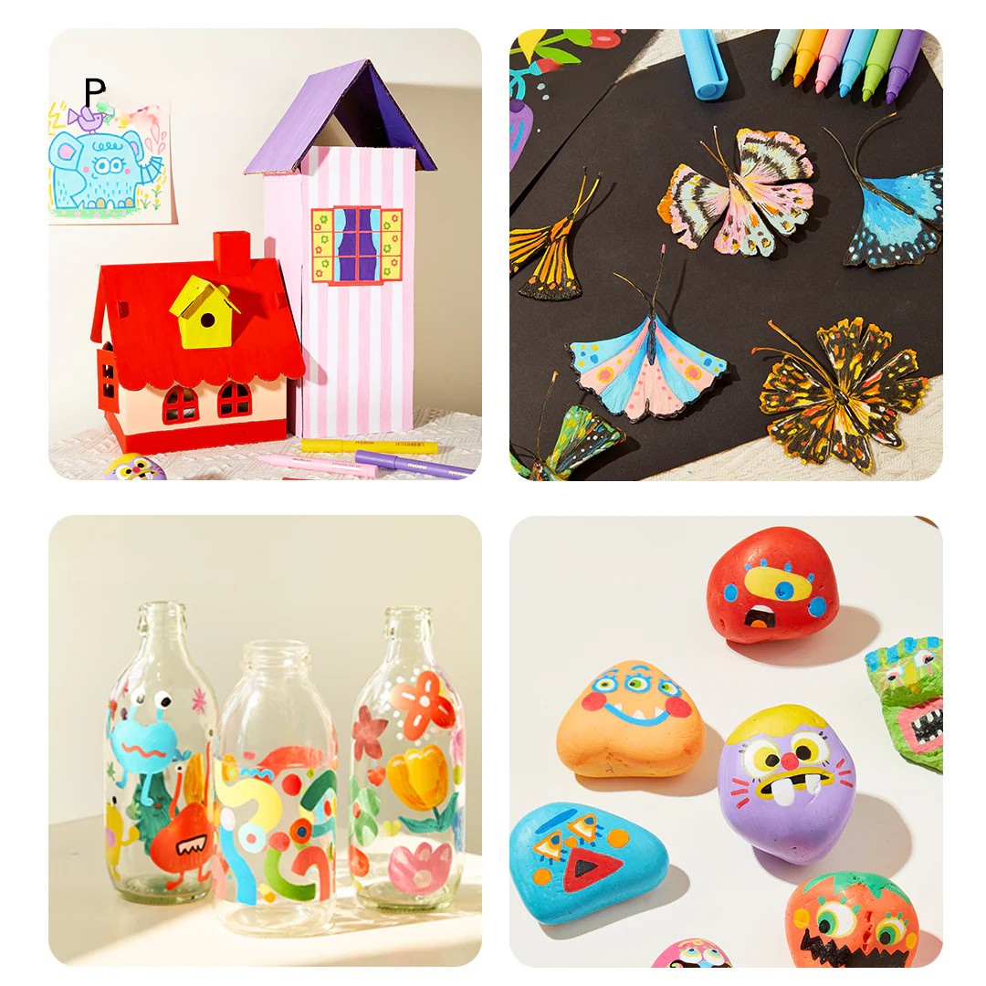 Acrylic markers in "graffiti" bag - 24 colors