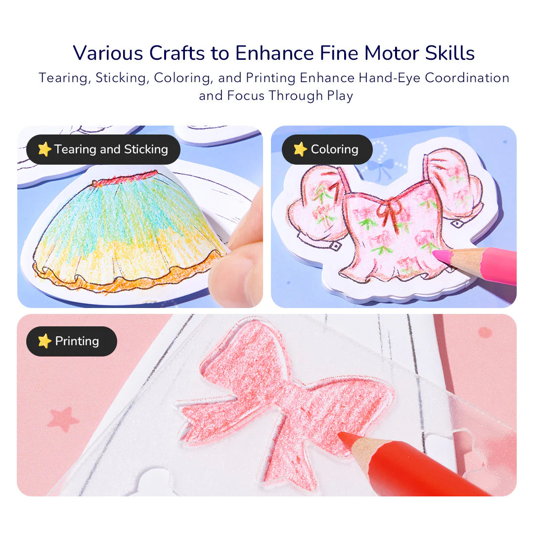 Kūrybinis drabužių dizaino rinkinys - Spindintis Vakaras