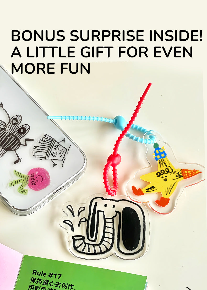 Tatuiruočių / lipdukų rinkinys - MINI blue