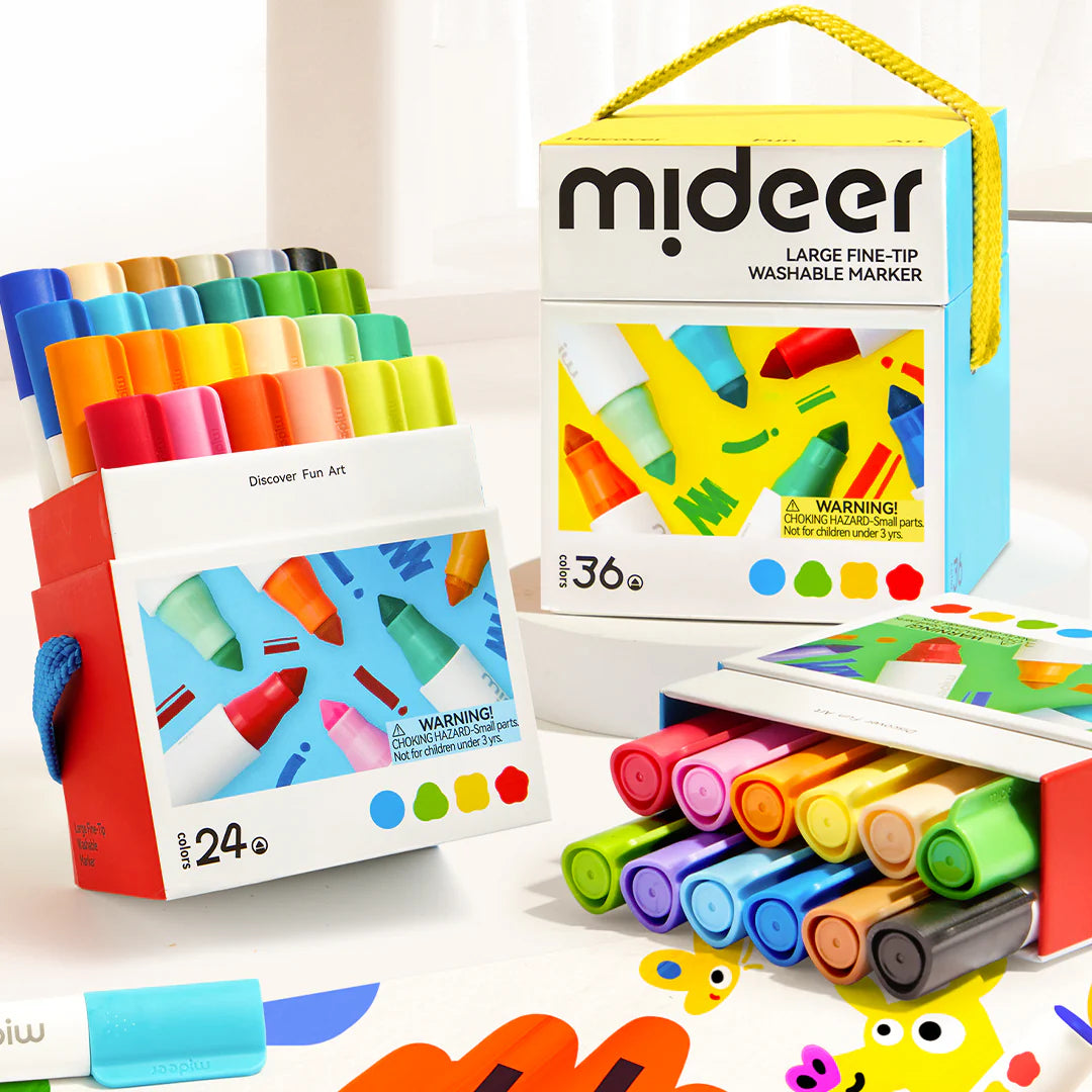 Washable felt-tip markers - 24 Colors