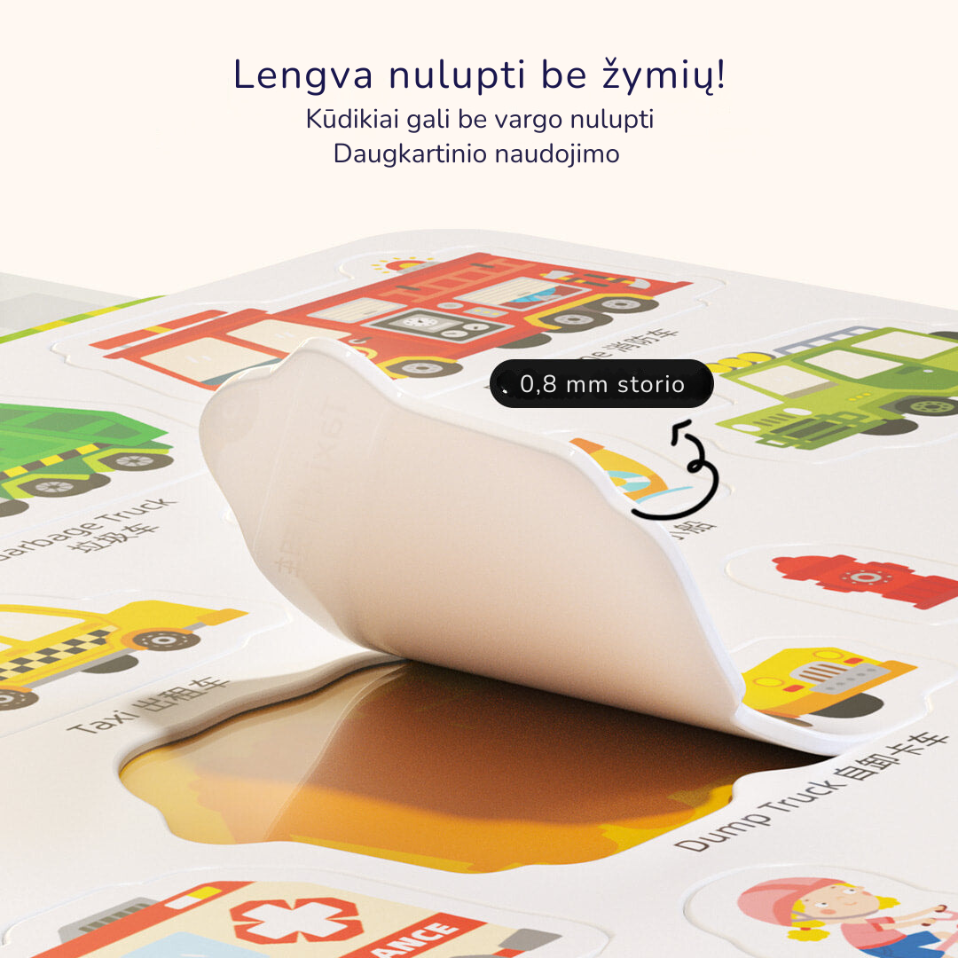 Reusable stickers Animal City