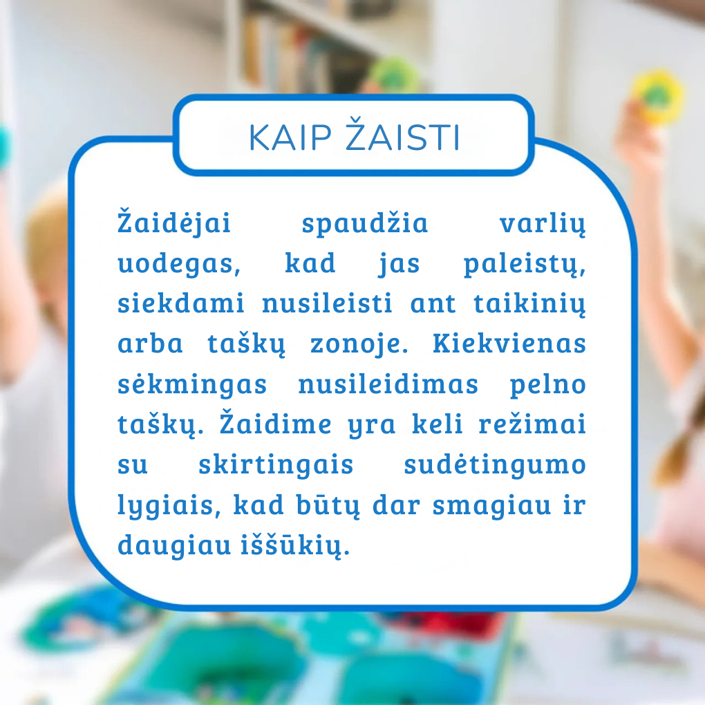 Interaktyvus stalo žaidimas - Varlės šoklės