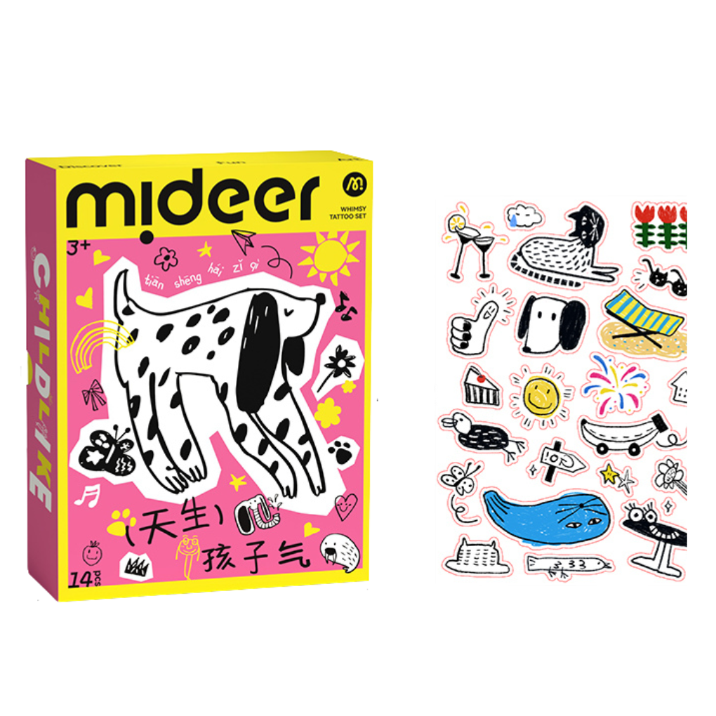 Tatuiruočių / lipdukų rinkinys - MAXI pink