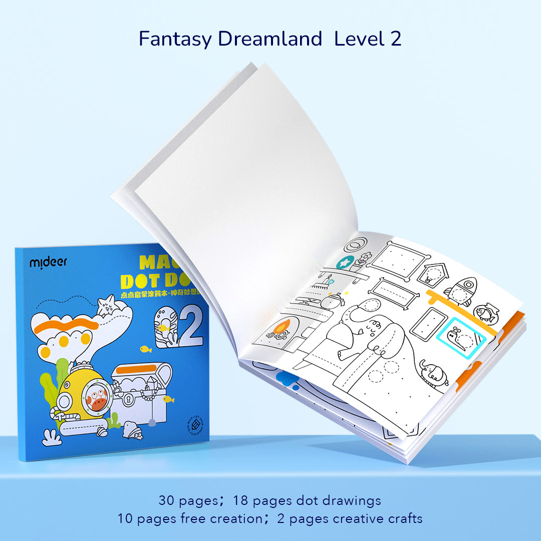 Dot coloring book "Wonderland"