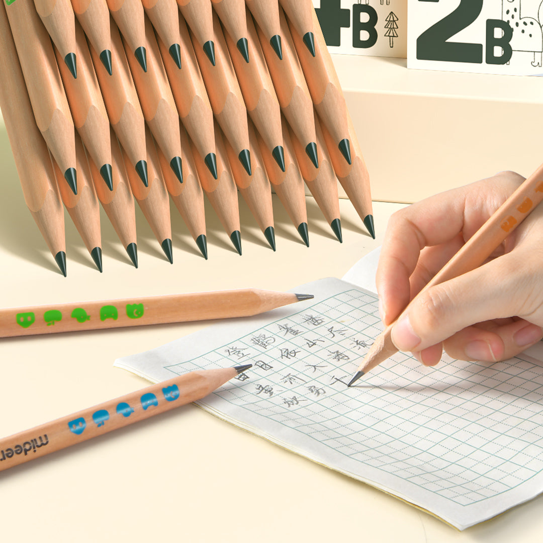 Stori trikampiai pieštukai 2B, 6vnt