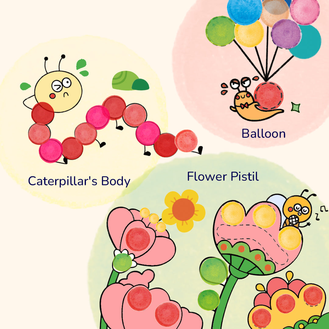 Dot coloring book "Wonderland"