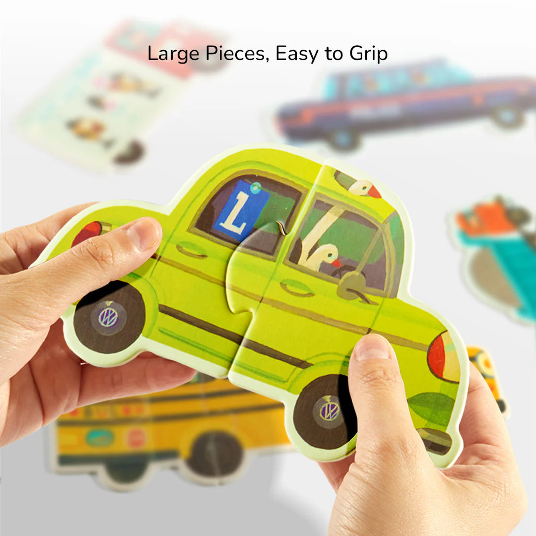 6-in-1 Puzzle Set – Vehicles