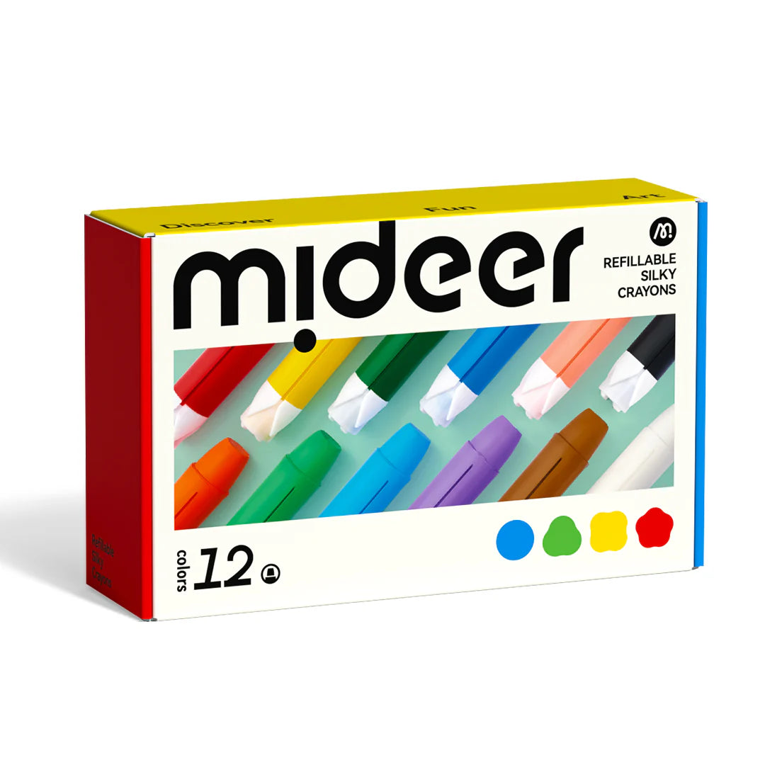 Addition of silk crayons, 12 colors