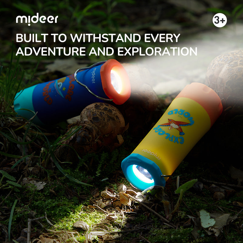 2in1 nuotykių žibintas ir žibintuvėlis - mėlynas