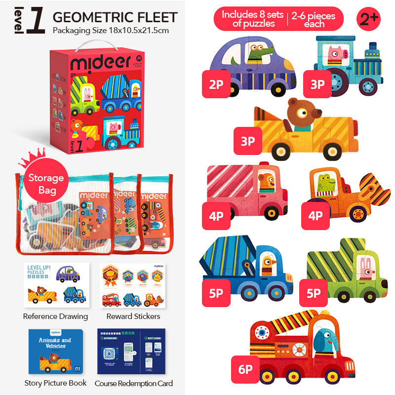 Level Up Puzzles - Level 1 Vehicles