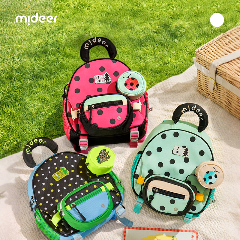 Preschool Backpack - Green Ladybug