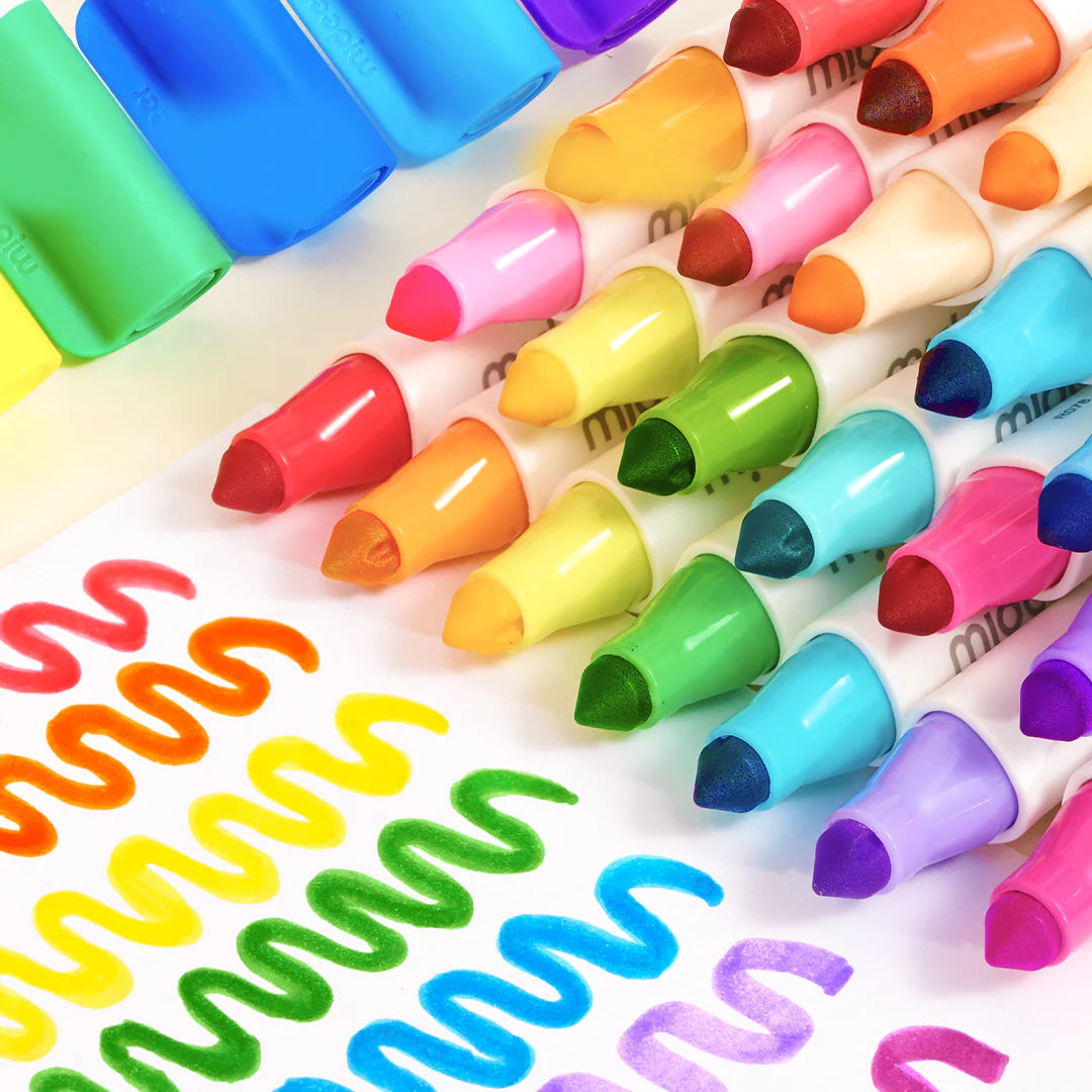 Washable felt-tip markers - 24 Colors