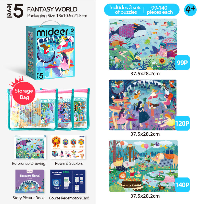 Level Up Puzzle Set – Level 5: Fantasy Worlds