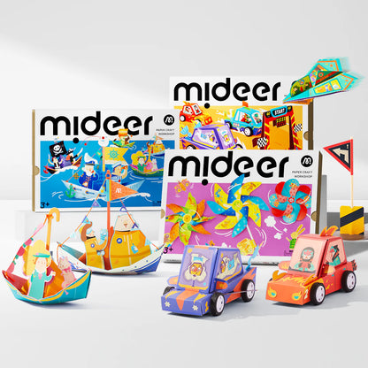 Popieriaus rankdarbių rinkinys - Vėjo malūnėliai