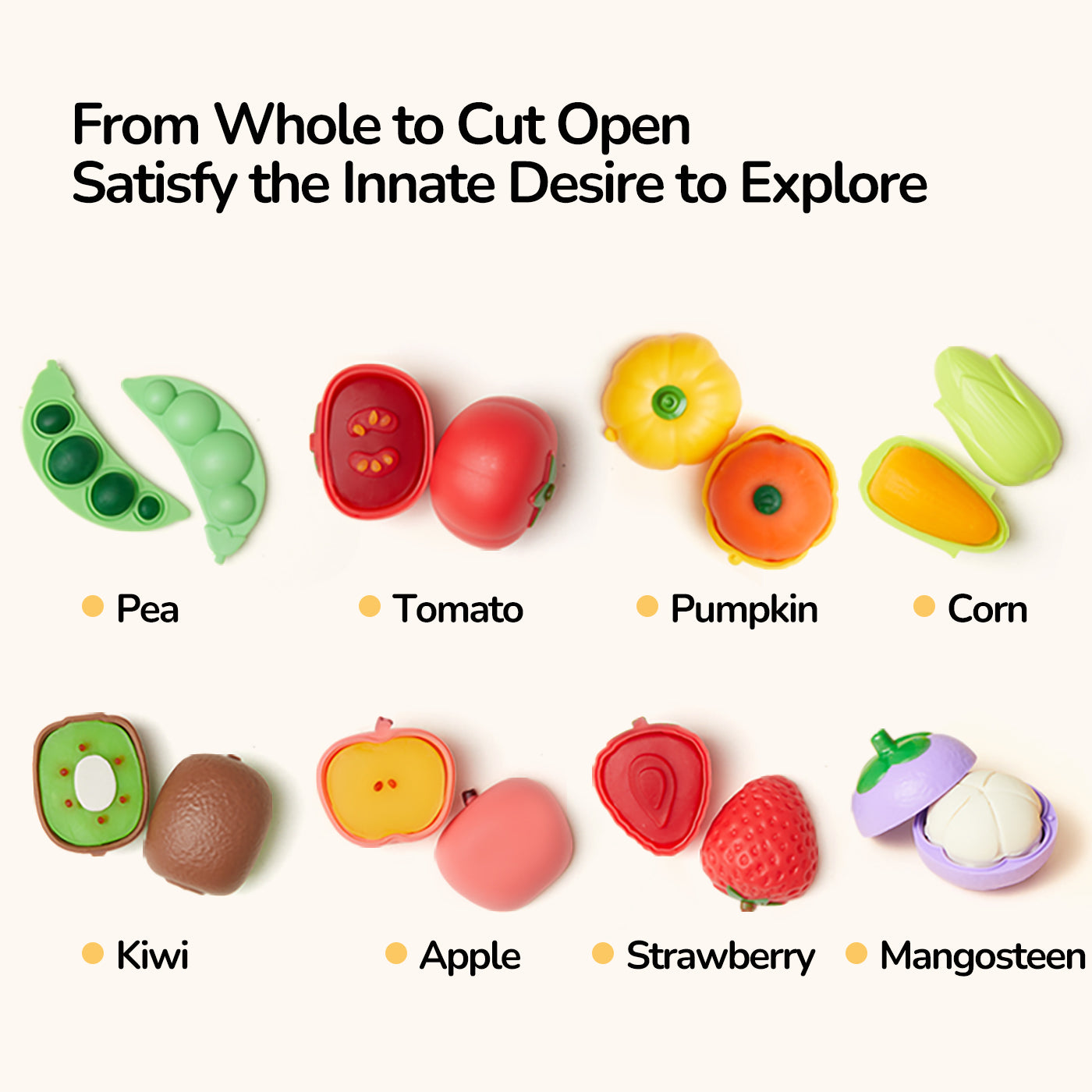Modeling Clay Set - Fruits and Vegetables