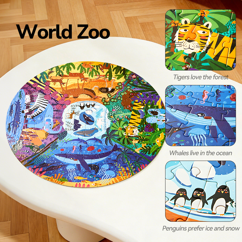 Circular puzzle Underwater adventure