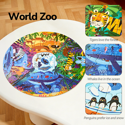 Circular puzzle Underwater adventure
