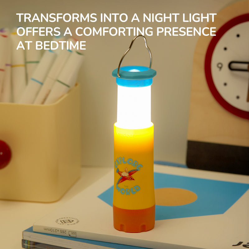 2in1 nuotykių žibintas ir žibintuvėlis - mėlynas