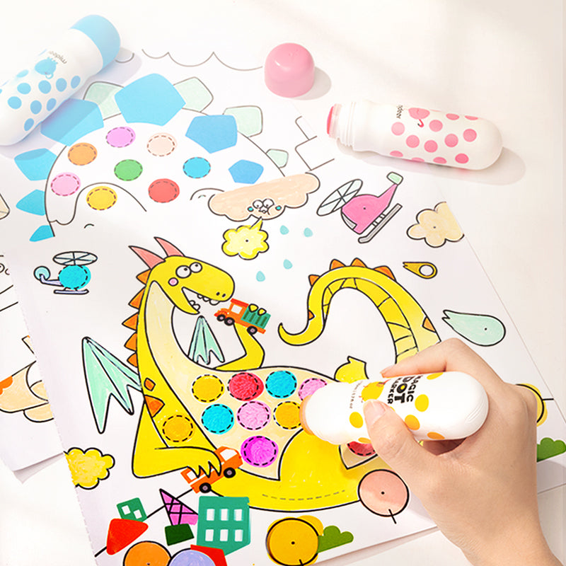 Washable felt-tip markers - 6 colors