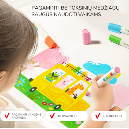 Washable felt-tip markers - 24 Colors