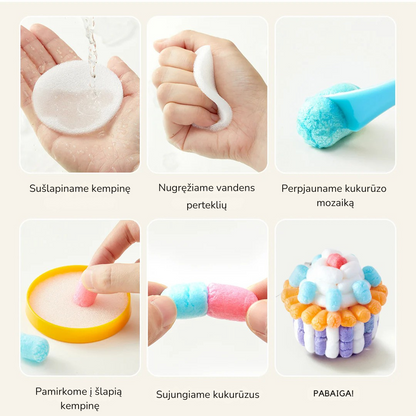 Kūrybinis kukurūzų mozaikos rinkinys