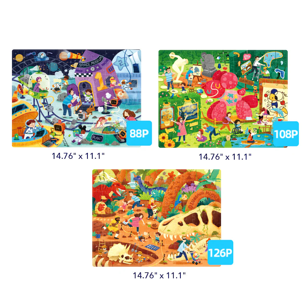 Level Up Puzzle Set – Level 5: Amazing Museums