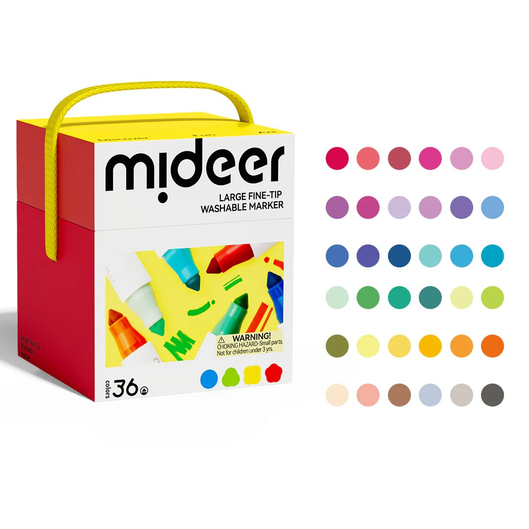 Washable felt-tip markers - 36 Colors