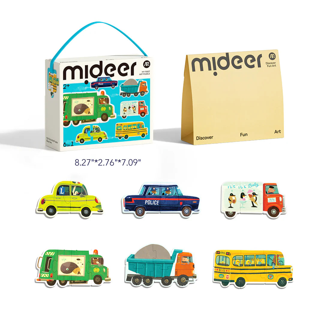 6-in-1 Puzzle Set – Vehicles