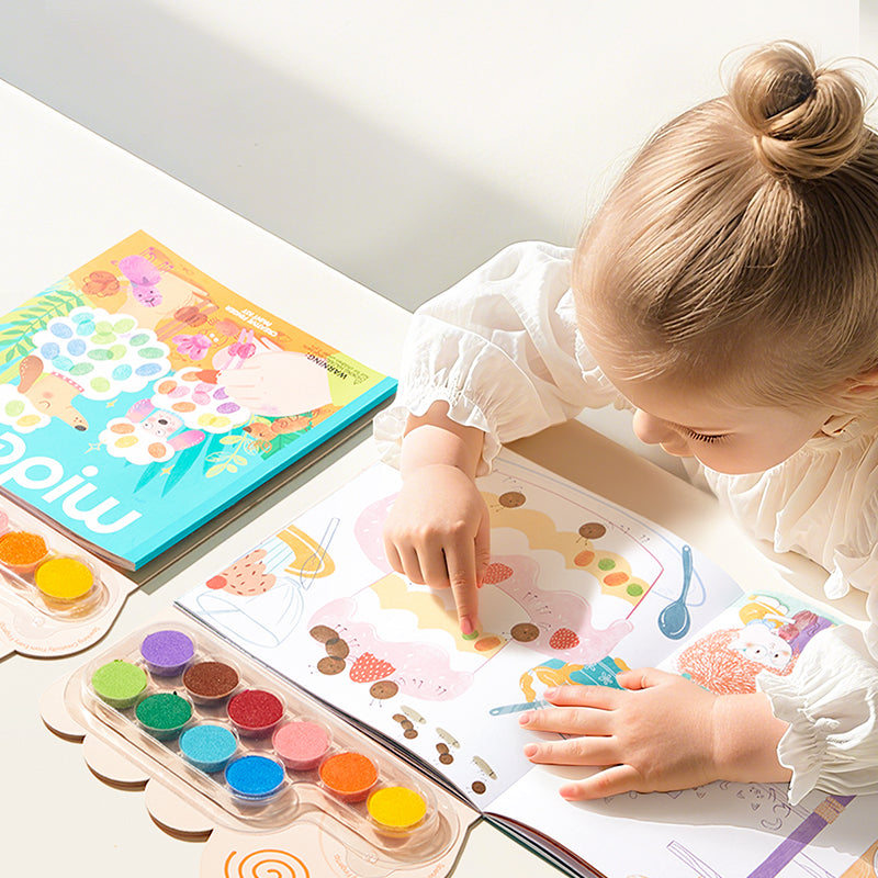 Piešimo pirštais kūrybinis albumas - Sodo tematika