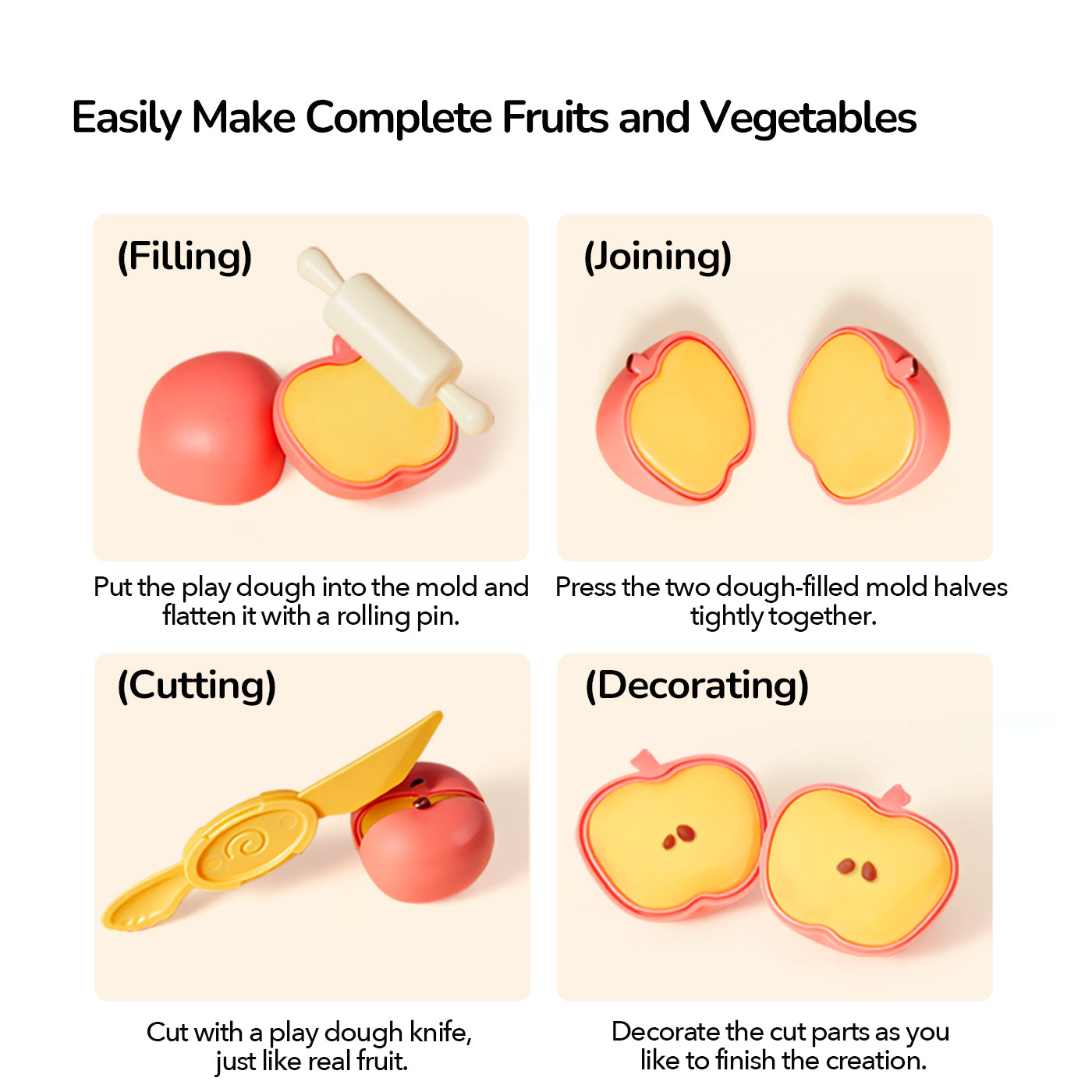 Modeling Clay Set - Fruits and Vegetables