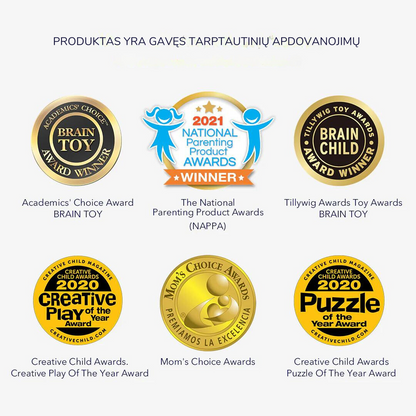 Level Up dėlionių rinkinys - 2 lygis Dinozaurų projektai