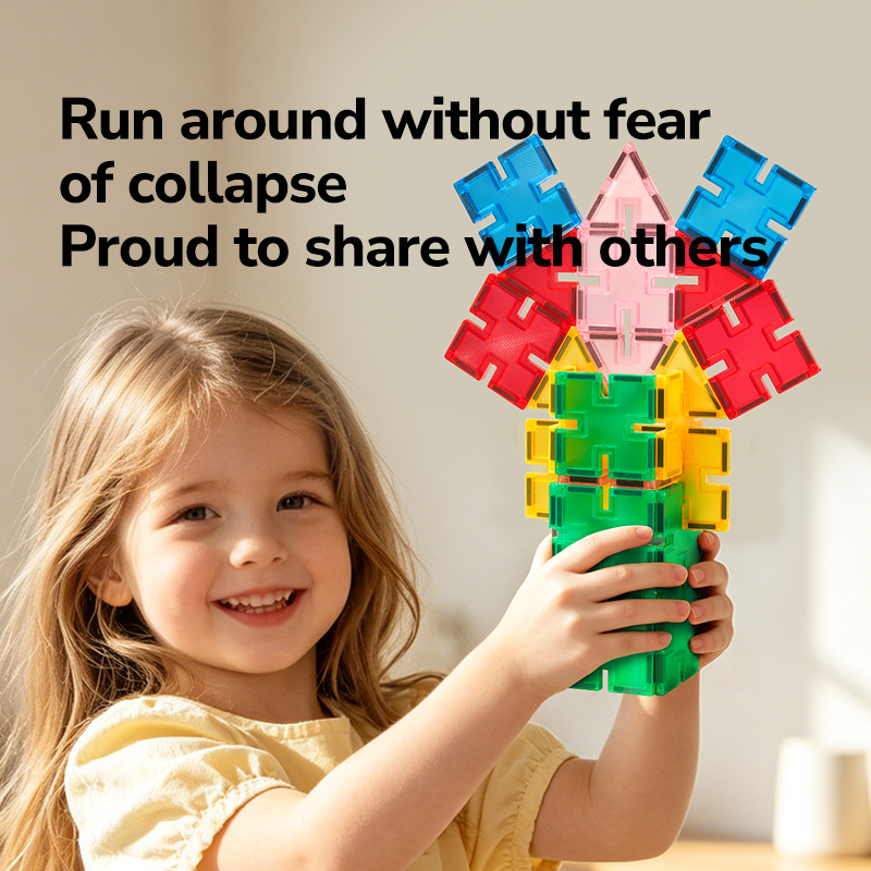 2-in-1 Magnetic Building Set - 48 Pieces