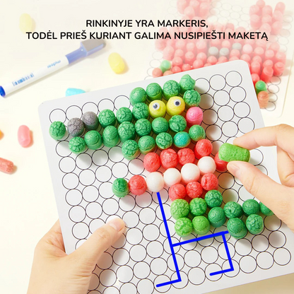 Kūrybinis kukurūzų mozaikos rinkinys