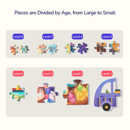 Level Up dėlionių rinkinys - 5 lygis Pasakų pasaulyje