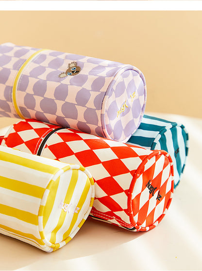 Žaismingas penalas / pieštukinė - Geltona su lūšimi