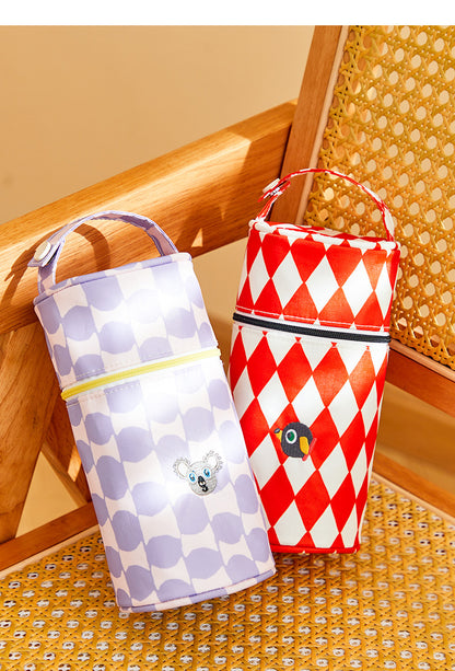 Žaismingas penalas / pieštukinė - Geltona su lūšimi