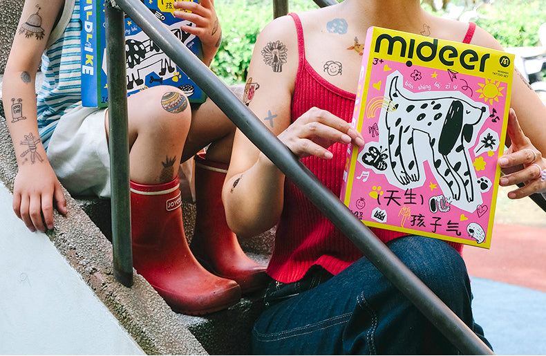 Tatuiruočių / lipdukų rinkinys - MINI blue