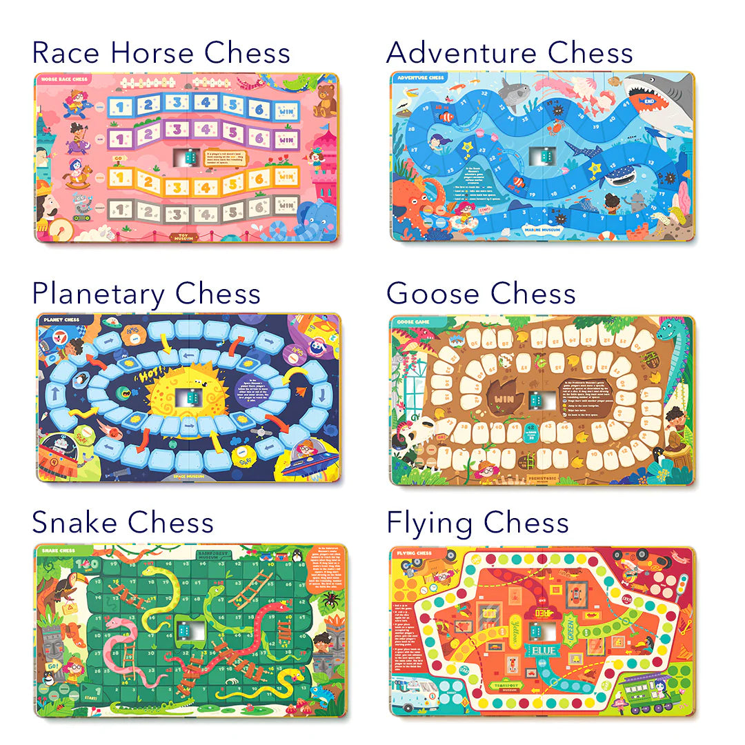 6in1 board game book - Adventures in the museum