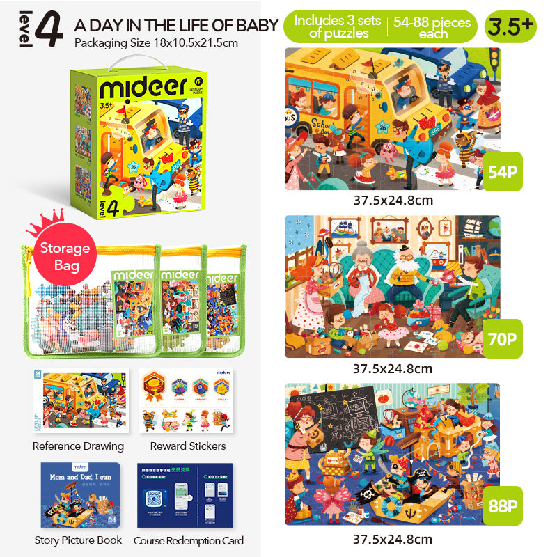 Level Up Puzzle Set – Level 4: A Child's Day