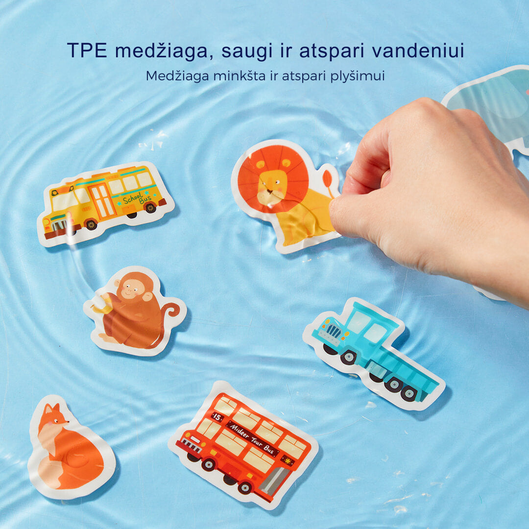 Reusable stickers Traffic on the street