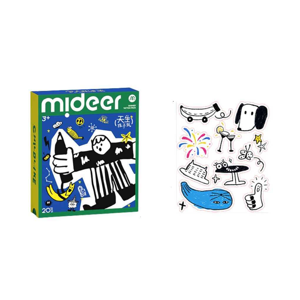 Tatuiruočių / lipdukų rinkinys - MINI blue