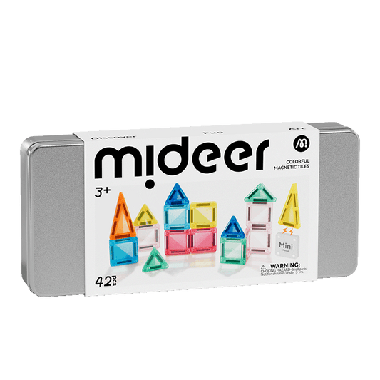Mini Magnetic Building Set in a Metal Tin
