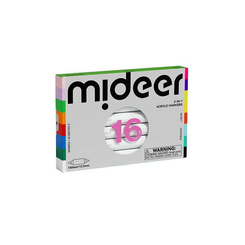 Dvispalviai akriliniai markeriai - 32 spalvų