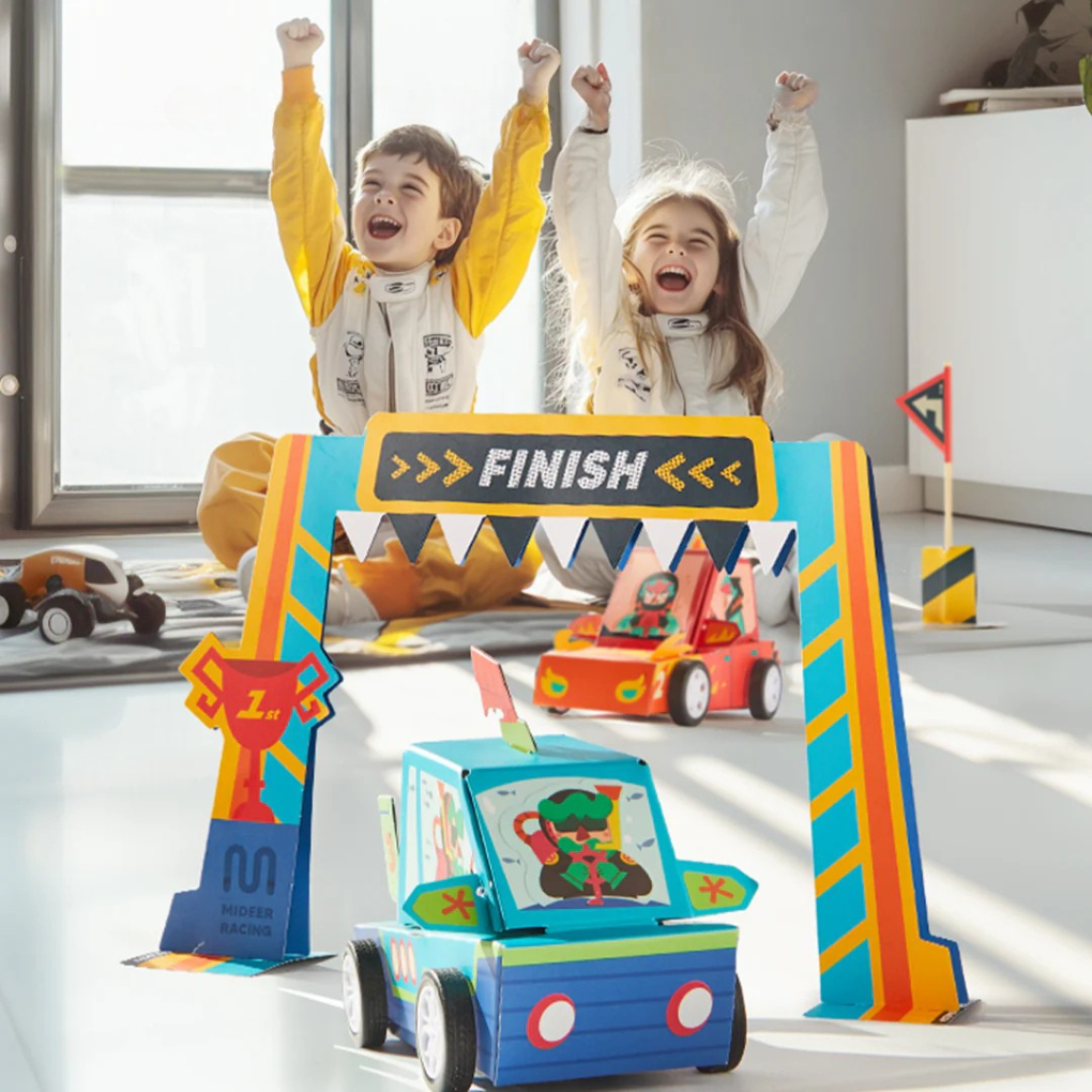 Popieriaus rankdarbių rinkinys - Automobiliai