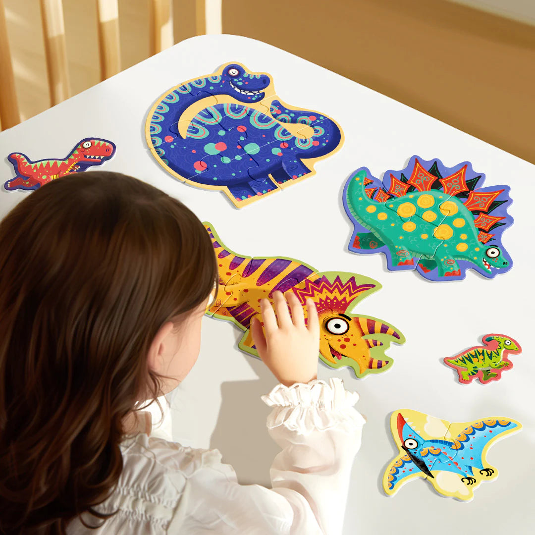 6-in-1 Puzzle Set – Cute Dinosaurs