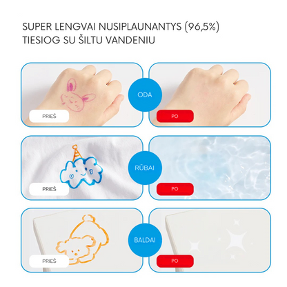 Washable felt-tip markers - 24 Colors