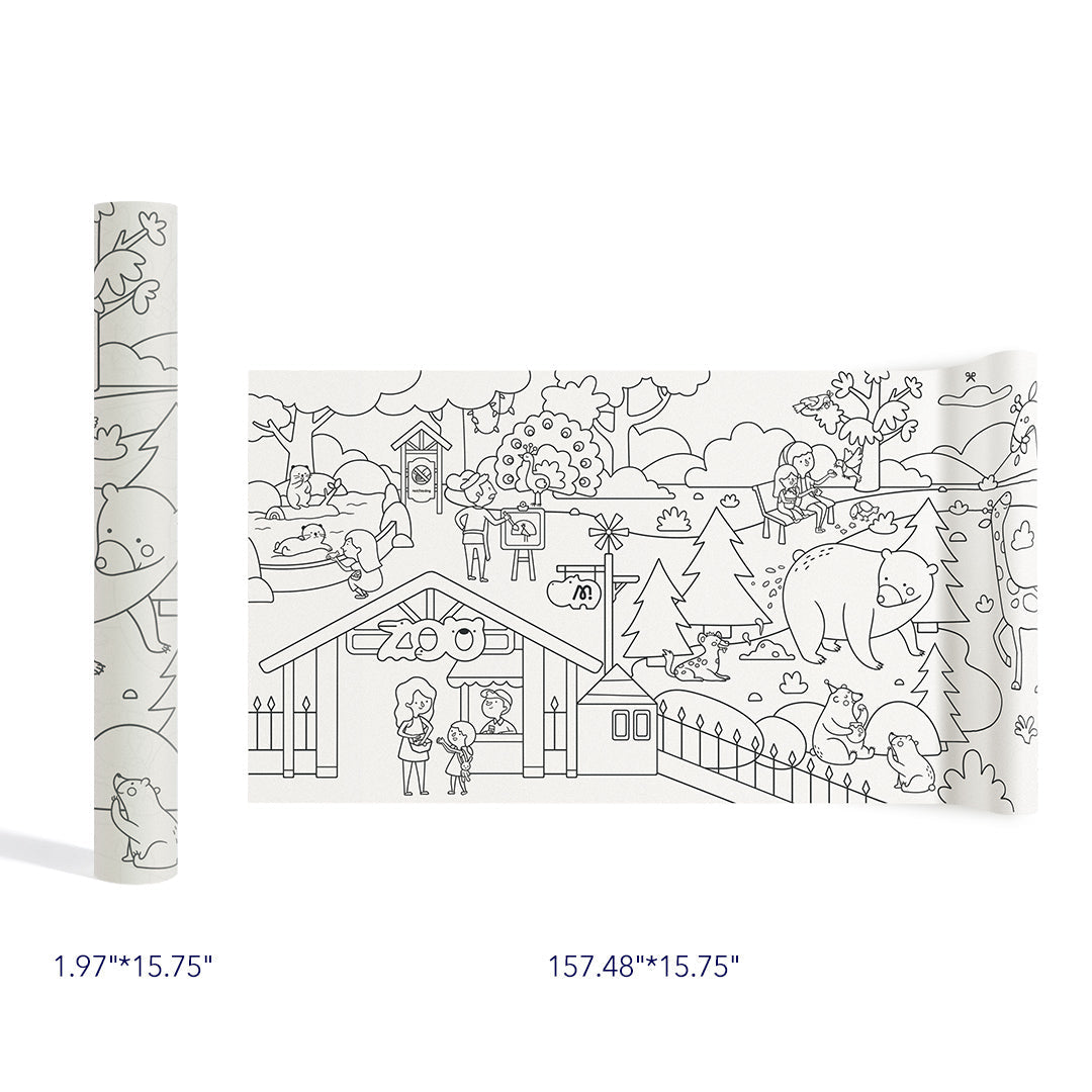 Sticky coloring roll Magic Zoo