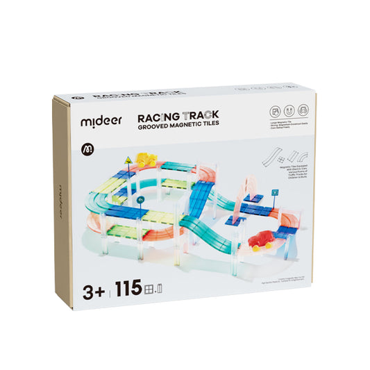 Magnetic Building Set – Racing Track with Electric Cars